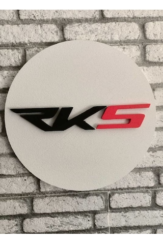 Rks Logo 50x50 Rks Motor Logosu Rks Marka Logosu 3d Rks Logo Strafor Logo 50 x 50