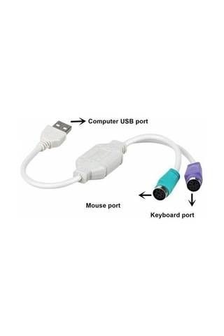 SPEEDUF USB To Ps/2 Çevirici Kablo Kablolu USB To Ps2 Çevirici