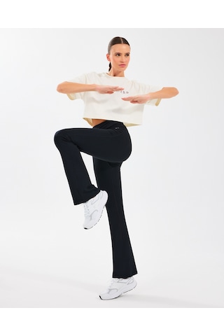 Skechers W Basic Flare Legging Kadın Siyah Tayt S2510201-001 SiYAH