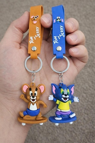 2 Li Patenli Tom Ve Jerry Anahtarlık 24221418