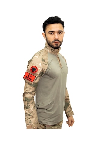Jandarma Combat Operasyon Tşörtü Askeri Tactical Tşört Bej