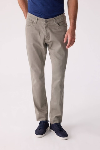Erkek Yeşil Slim Fit Üst Cep Kanvas Pantolon