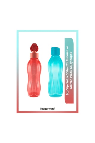 Eco Şişe Suluk 500 Ml 2 Li Turkuaz Mercan