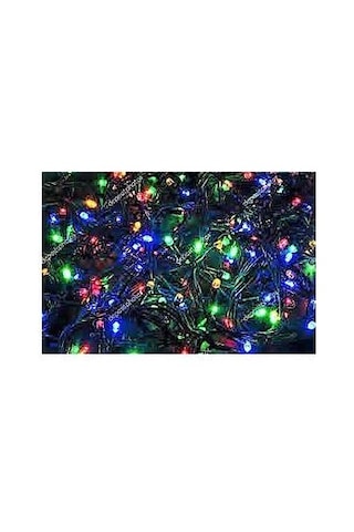 Yeşil Kablolu 10 Metre Karışık Renk 100 Led Fonksi