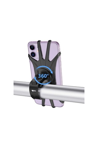 Btroller Electric Bisiklet Motosiklet Bisiklet Çağrı Telefon Tutucu Montaj Kelepçesi 360 Rotatable Siyah
