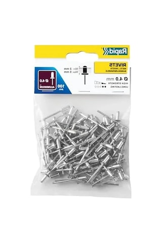 Aluminyum 100 Adet, 4x8 Mm Ebatlarında, Çok Amaçlı Kullanım İçin