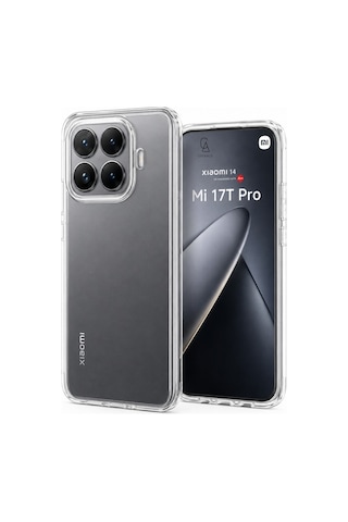 Xiaomi 17t Pro İle Uyumlu Kılıf Şeffaf Kamera Korumalı Esnek Silikon Telefon Kılıfı Kapak