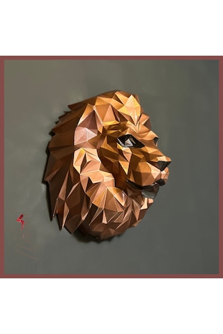 Aslan Origami Yaratıcılığı, Sevimli Hayvanı, El Yapımı Dekoru Ku
