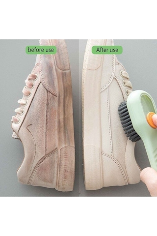 Omilife Ayakkabı Fırçası Deterjan Hazneli Ayakkabı,Bot Temizleme Yıkama Fırçası