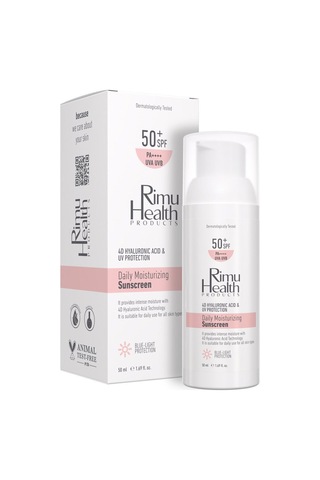 Rimu Health Products Daily Mousturizing Yoğun Nemlendirici Güneş Kremi SPF50+ 50 ML