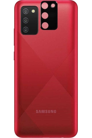 Galaxy A02S Zore 3D Kamera Camı Siyah