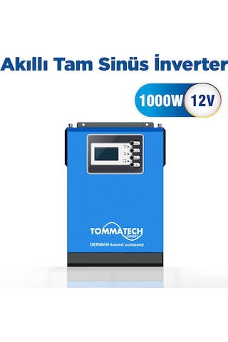 Tommatech 1K 12V 1Faz 1000 W W Akıllı İnverter İnvertör - Ofg-Tt-01-New1K-12Mf
