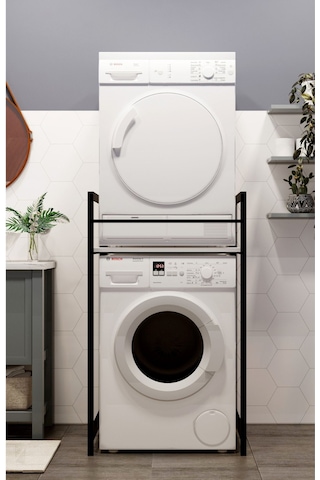 Çamaşır Makinası Ve Kurutma Makinası Rafı Çamaşır Makinası Üstü Banyo Düzenleyici Raf Beyaz