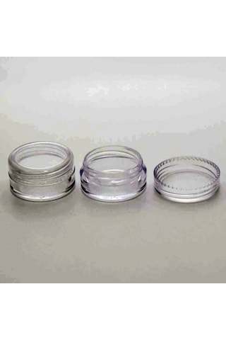 Boş Krem Şişesi 5 ML 5 Adet Boş Şeffaf Plastik Kutu
