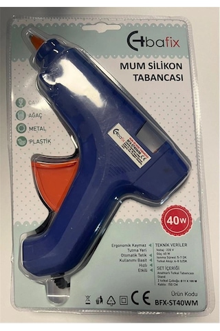 Bafix Mum Silikon Tabancası Mavi 40w Kdo