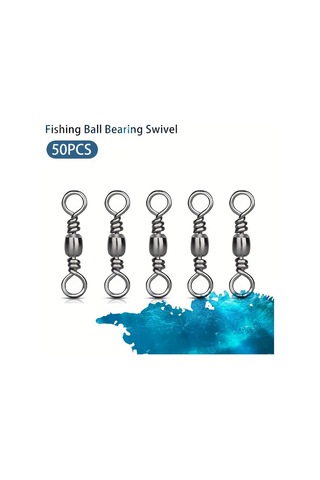 Geliştirilmiş Sazan Balıkçılığı Rulmanlı Ve Sağlam Halkalı 50 Adet Yüksek Kaliteli Balıkçılık Fırdöndüleri - 25kg