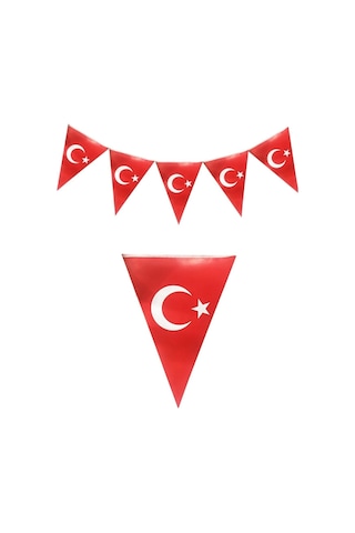 3lü Flama Set 23 Nisan Flama, Atatürk Baskılı, Türk Bayrağı Baskılı Bayrak Kağıt 19 Mayıs Süs