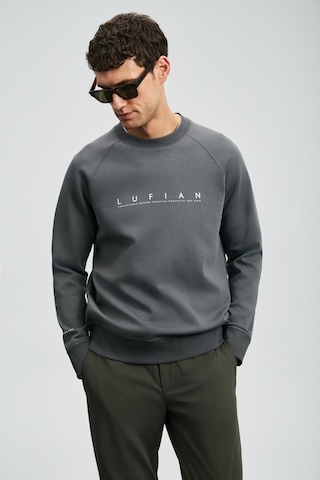 Lufian Erkek Cooper Sweatshirt 112030177 Koyu Gri Koyu Gri