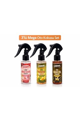 Premium 3 Lü Oto Kokusu Seti Uzun Süre Kalıcı Doğal Esans Yoğun Aroma 001
