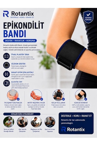 Tenisçi Golfçü Dirseği Bandı Epikondilit Bandajı Ayarlanabilir Dirseklik Sporcu Dirsek Lateral Epikondilit Bandı Destek Termo Jel Hediyeli