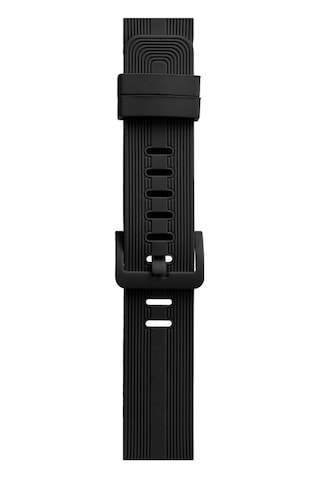 Apple Watch 38mm Kr408 Çizgili Silikon Kordon - Siyah