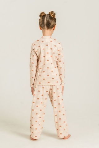 Rolypoly Anne Kız Cute Bears Krem Gömlek Pijama Takımı Rp3917-a-v1 Rp3917-a-v1