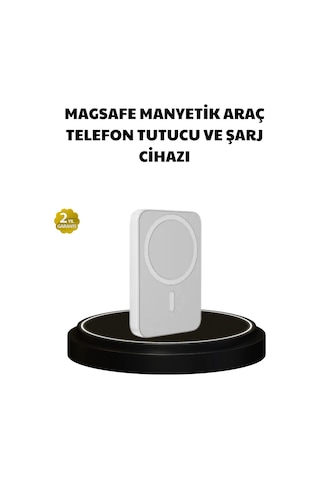 Manyetik Kablosuz Powerbank iPhone 12/13/14/15 Uyumlu, Hızlı Şarjlı, Ultra Hafif 20.000 Mah