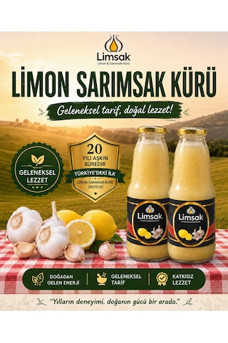 Limsak Türkiye Nin İlk Limon Sarımsak Kürü Üreticisinden - 4 Lt