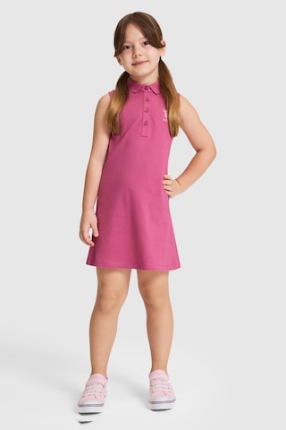 U.S. Polo Assn. Kız Çocuk Fuşya Elbise Örme 50325639-vr023 Fusya