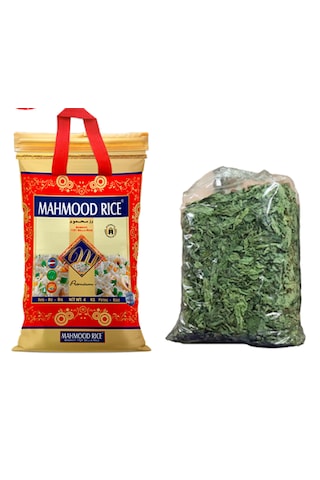 Mahmood Rice 1121 Basmati Pirinç 4 KG + Kuru Molehiya 200 G