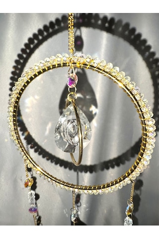 Kristal Güneş Yakalayıcı Suncatcher Dekoratif Pencere Süsü, Zarif Hediyelik Tek Parça