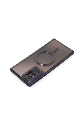 Newface Samsung Galaxy Uyumlu Note 20 Ultra Kılıf Kross Magneticsafe Kapak Semeglbl - 72 - Mor