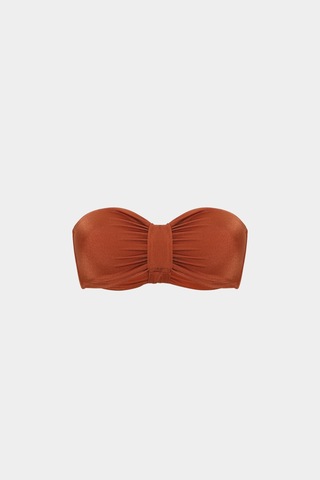 Açelyaokcu Premium Straplez Clementıa Fit Kadın Bikini Üstü Kiremit