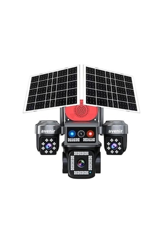 Avenir Av-s445 8mp 4 Kameralı Solar Ptz 4g Sim Kartlı Kamera