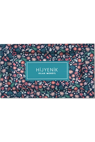 Baskılı Tek Kullanımlık Islak Mendil 500 Adet 12x6cm