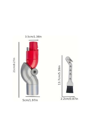 Boatshop1 V7 V8 V10 V11 V15 Elektrikli Süpürge Aksesuarları Seti 1 Adaptör Ve 1 Rastgele Temizlik Fırçası Kavisli Boru Dönüşüm Başlığı Saç Kesici Toz
