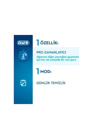 Oral-B Pro1 790 Black Edition Cross Action Şarj Edilebilir Diş Fırçası 2'li