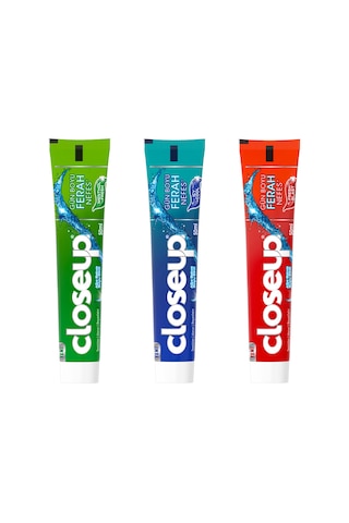Close Up Diş Macunu Fresh Blast 50 ML + Close Up Diş Macunu Icy Cool 50 ML + Close Up Diş Macunu Menthol Fresh 50 ML
