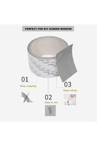 Mufunye Siyah Cam Elyaf Pencere Perde Tamir Bandı - 5x200 Cm, Yüksek Yapışkan, İç/şehir, Çadır, Kamping, Sürekli Kullanım