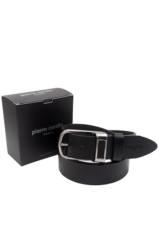 Pierre Cardin Deri Erkek Kemer En 4 Cm Pc-500svn Siyah