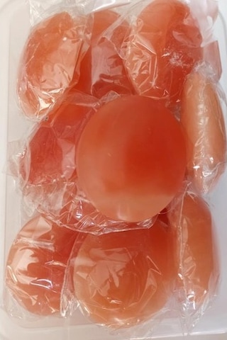 Turuncu Selenit Masaj Terapi Taşı - Oval