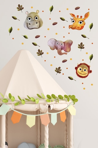 Hayvanlar Temalı Çocuk Odası Sticker Seti