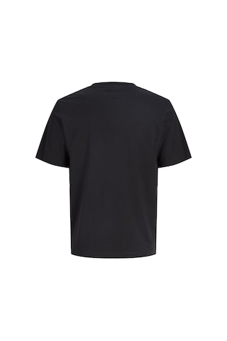 Jack & Jones Büyük Beden Gögüs Baskili Regular Fit Tisört - Frederiksberg - 12307847 Siyah