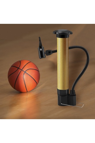 Futbol Balonları İçin Taşınabilir Basketbol Hava Pompası Kiti Bisiklet Lastik Pompası Şişirme