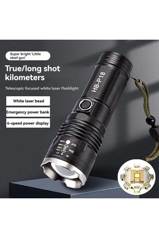 Açık Taşınabilir Güçlü Işık Led El Feneri Acil Su Geçirmez El