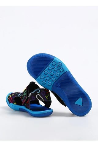 Dudino Queen Burnu Kapalı Unisex Tekstil Cocuk Sandalet Siyah