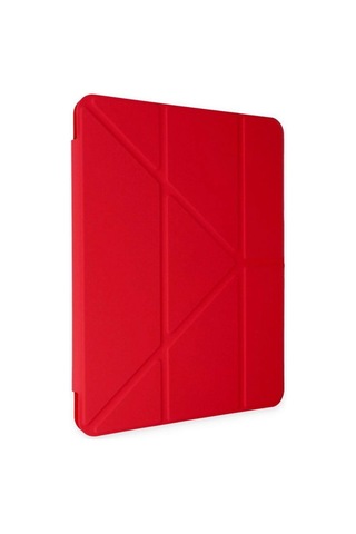 Apple iPad Uyumlu Air 4 10.9 Kılıf Kalemlikli Mars Tablet Kılıfı - Kırmızı