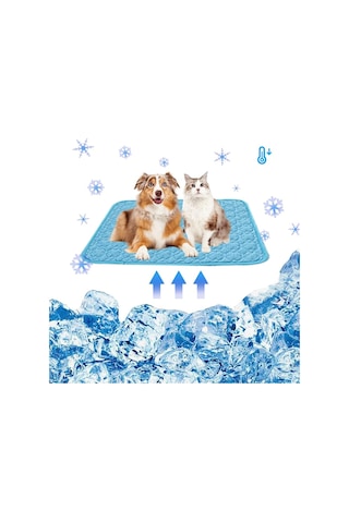 Maiyame Feimax Köpekler İçin Soğutma Matı, Yazlık Evcil Hayvan Matları, Buzlu İpek Pedler, Yıkanabilir Ve Taşınabilir, Evde Veya Dışarıda Uyumak İçin, Küçük, Orta Ve Büyük Köpekler İçin Xl: 40 X 28 İnç, Mavi