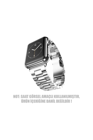 Microsonic Apple Uyumlu Watch SE 2022 40 MM Metal Stainless Steel Kordon