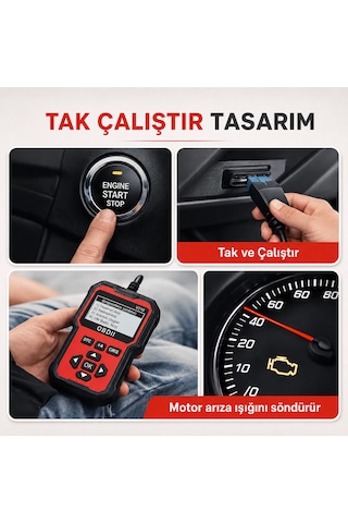 Obd2 Arıza Tespit Cihazı V410 Canlı Veri Hata Kodu Okuma Silme Motor Arıza Lambası Söndürme